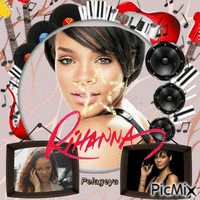 Rihanna animuotas GIF