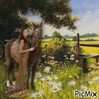 Femme et cheval