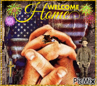 Welcome Home Troops - GIF animate gratis