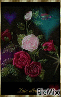 villódzó rózsák - Ilmainen animoitu GIF