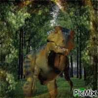 Динозавр - Бесплатный анимированный гифка