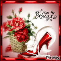 Cat-red-roses-relax