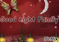 Good night Family - Ingyenes animált GIF