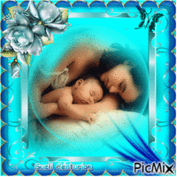 Mãe e filho - Darmowy animowany GIF