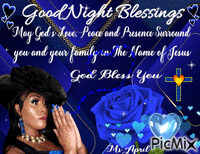 Good Night Blessings - GIF animasi gratis