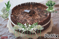 Gâteau au chocolat - GIF animado grátis