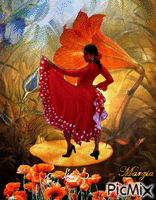 Flamenco animovaný GIF