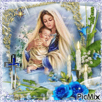 Moeder Maria en Kindje Jezus