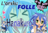 badge otaku powaaa - Безплатен анимиран GIF