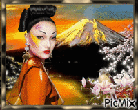 Oriental beauty #3 GIF animasi