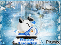 HAPPY TUESDAY TO YOU. KISSES animeret GIF