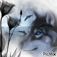 Wolf - GIF animado gratis