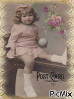 Vintage child - GIF animé gratuit