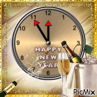 Happy New Year animirani GIF