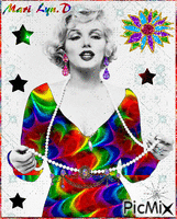 MARILYN COULEUR ET GRIS/MARY GIF animado