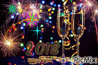 Bonne Année 2018 animovaný GIF