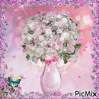 Pink Bouquet geanimeerde GIF
