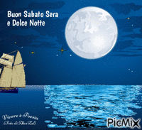 Mare di notte - Nemokamas animacinis gif
