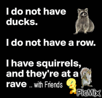 Squirrels at Rave - Free animated GIF