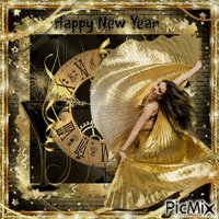HAPPY NEW YEAR ! geanimeerde GIF