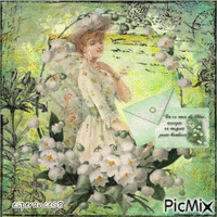 Vintage card in May 1st (concours) - Zdarma animovaný GIF