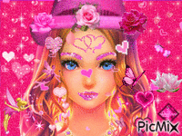 PINK GIRL - Безплатен анимиран GIF