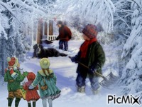Winterzeit - GIF animé gratuit