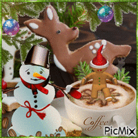 Café blanc de Noël.