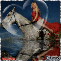 Rita Horse Reflection - Ilmainen animoitu GIF