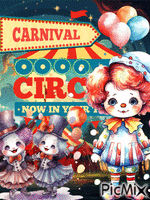 Greeting Circus Fun アニメーションGIF