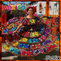 Girl in national costume - Free animated GIF