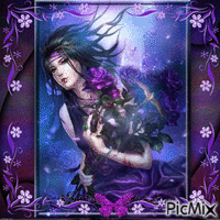 Lady in Purple - Gratis geanimeerde GIF