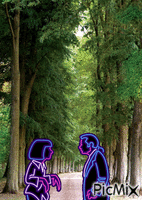 En el bosque animovaný GIF