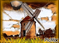 Moulin - Bezmaksas animēts GIF
