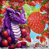 Strawberry GIF animasi