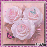rosas анимированный гифка