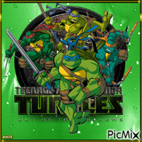 Les tortues Ninja - Бесплатный анимированный гифка