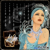 Concours : Femme aux diamants - Безплатен анимиран GIF