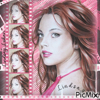 Lindsay Lohan - Animovaný GIF zadarmo