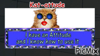 Cat-attude - GIF animé gratuit