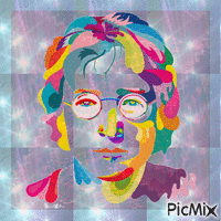 John Lennon - GIF animado grátis