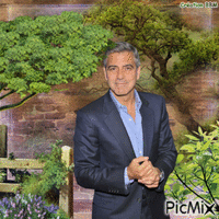 George Clooney par BBM GIF animado