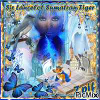 Sir Lancelot Sumatran Tiger animovaný GIF