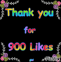 900 Likes анимиран GIF
