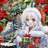 Joyeux Noël Manga - GIF animé gratuit