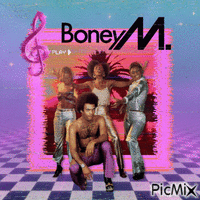 80s music - boney m. band - GIF animado gratis