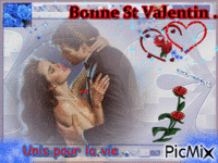 Couple s'aime - Tendresse § Fête St Valentin. GIF animé