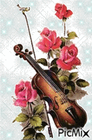 Hegedű rózsa - Безплатен анимиран GIF