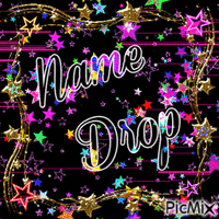 name drop GIF animata