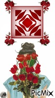 Rosas rojas анимированный гифка